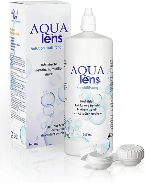 Aqua lens Aqua lens, tekutina na kontaktní čočky, 360 ml (Výrobek je bez krabičky)