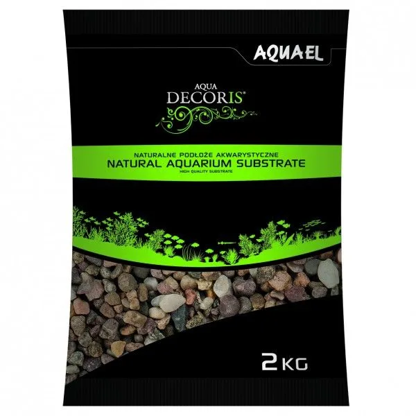 AQUAEL Štěrk přírodní vícebarevný 5-10 mm 2kg