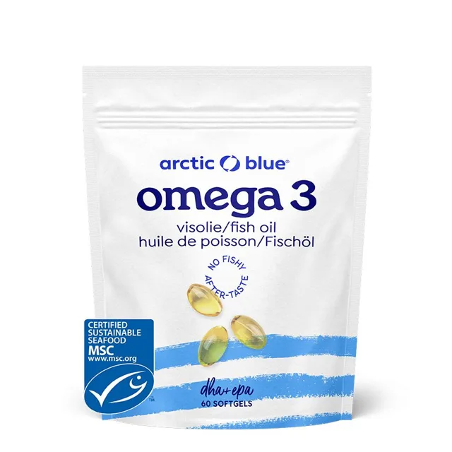 Arctic Blue Omega 3, 280 mg DHA, 120 mg EPA, 60 kapslí