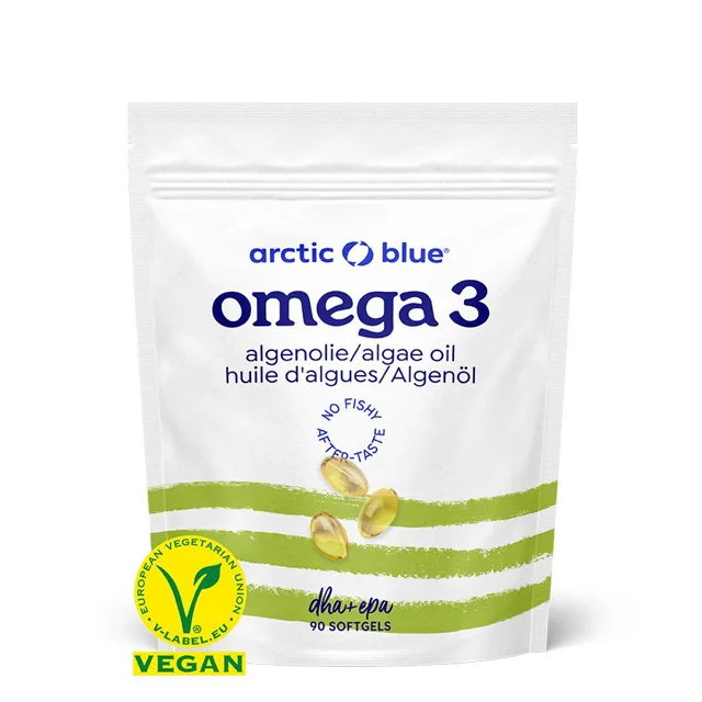 Arctic Blue Vegan Omega 3 Algae, 420 mg DHA, 140 mg EPA, 90 kapslí