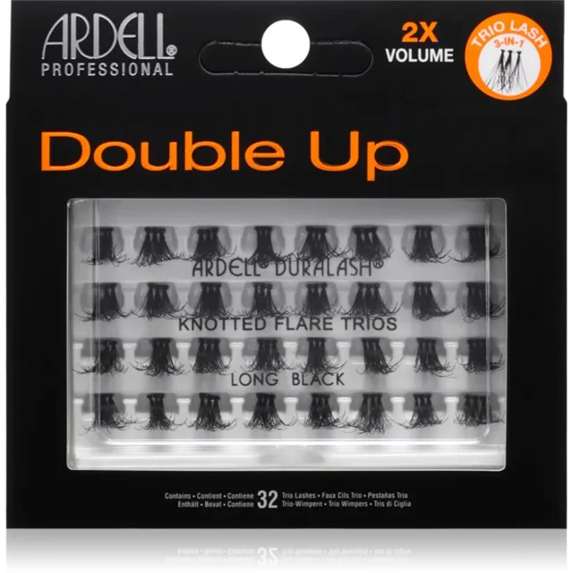 Ardell Double Up Trios 2xVolume trsové nalepovací řasy Long 32 ks
