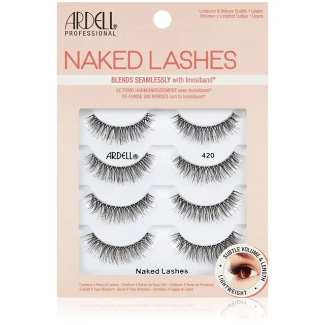 Ardell Naked Lashes Multipack nalepovací řasy velké balení typ 420 4 pár