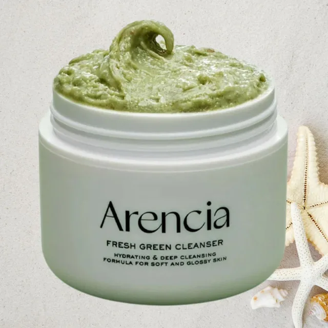 ARENCIA - Fresh Green Rice Mochi Cleanser - Čisticí balzám s práškem ze zeleného čaje a rýží 3v1 - 120 ml