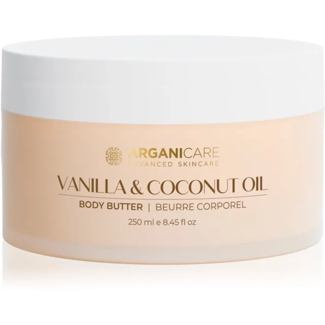Arganicare Body Butter Vanilla & Coconut Oil tělové máslo s kokosovým olejem 250 ml