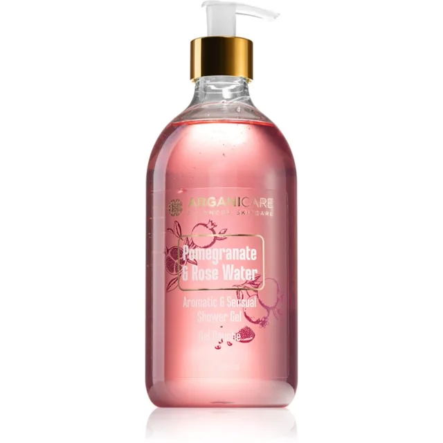 Arganicare Pomegrenate & Rose Water Shower Gel opojný sprchový gel 500 ml