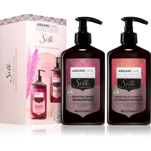 Arganicare Silk Protein Set dárková sada s hedvábnými proteiny 1 ks