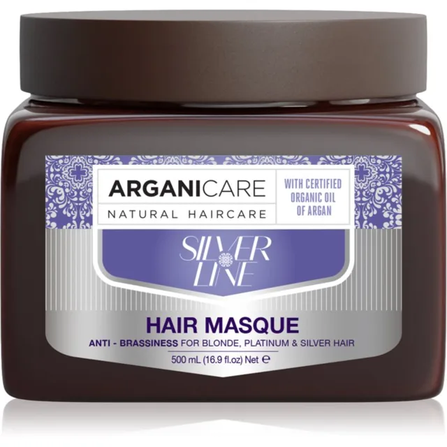 Arganicare Silver Hair Mask maska na vlasy neutralizující žluté tóny 500 ml