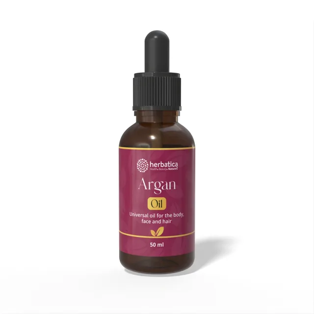 Arganový olej 100% BIO přírodní, za studena lisovaný - Herbatica - 50 ml Objem: 50 ml