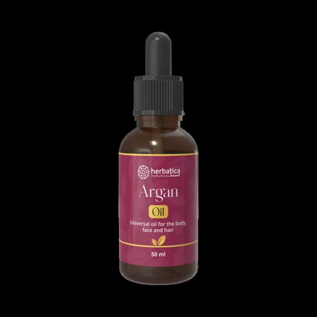 Arganový olej 100% přírodní, za studena lisovaný - Herbatica - 50 ml Objem: 50 ml