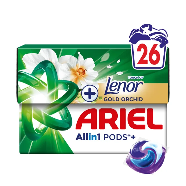 Ariel Allin1 PODS +Touch of Lenor Gold Orchid, 26 praní