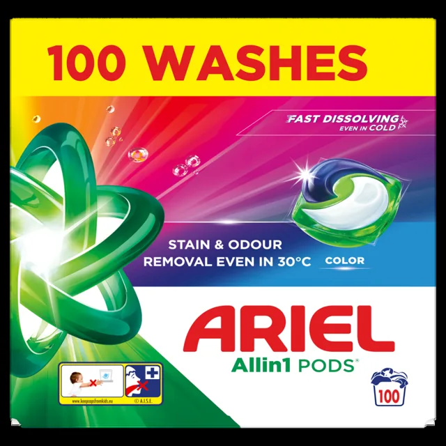 ARIEL Kapsle na praní Color Box 100 praní