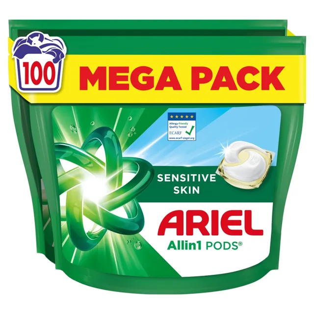 Ariel Sensitive Skin kapsle na praní 100ks
