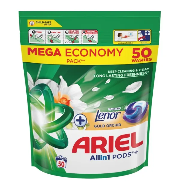 Ariel Touch of Lenor Gold Orchid kapsle na praní 50 ks