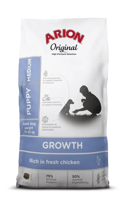 ARION Original Growth Puppy Medium Chicken Rice 12 kg