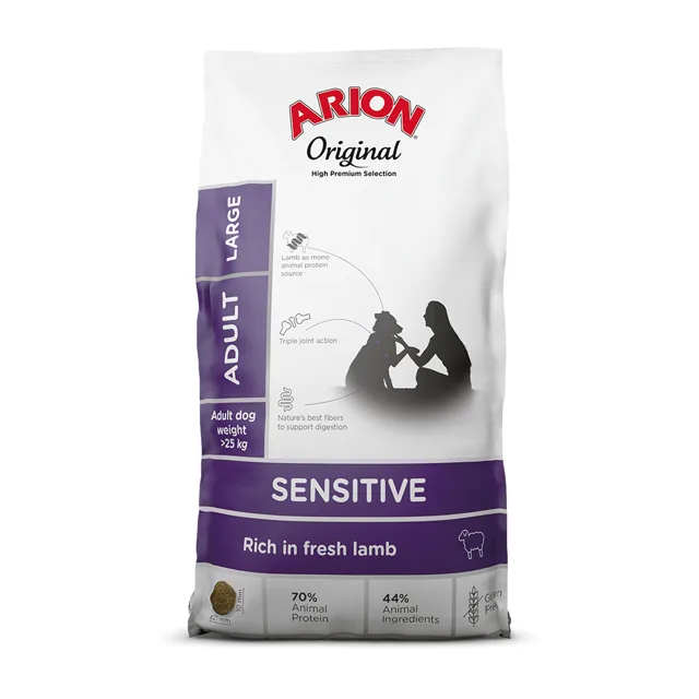 Arion Original Sensitive Large Breed jehněčí - 12 + 3 kg zdarma