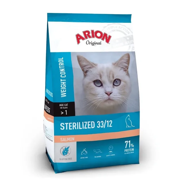 ARION Original Sterilized 33/12 Salmon 300 g losos granule pro kočky po sterilizaci