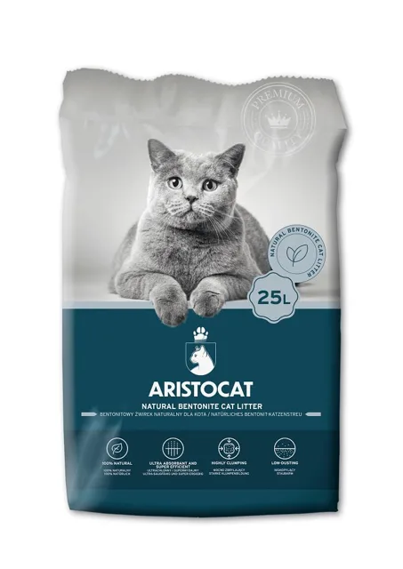 ARISTOCAT Bentonite Plus bentonitové stelivo přírodní 25 l
