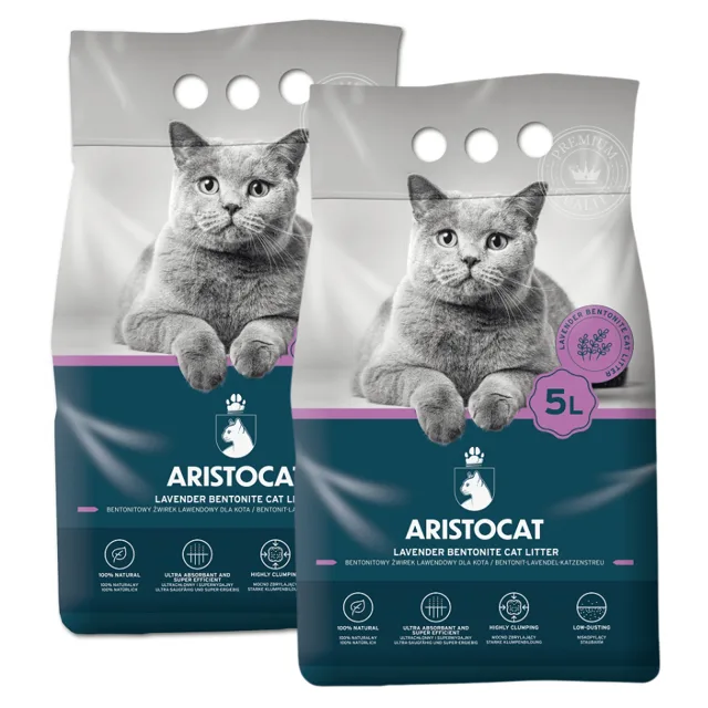 ARISTOCAT Bentonite Plus Bentonitové stelivo s vůni levandule 10 l (2 x 5 l)