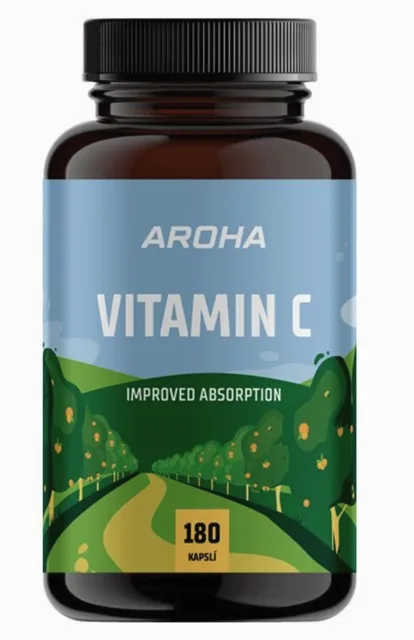 Aroha Vitamin C, 180 kapslí