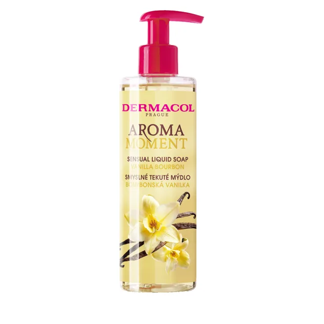 Aroma Moment – Tekuté mýdlo na ruce Bourbonská vanilka Dermacol - Oficiální e-shop Dermacol