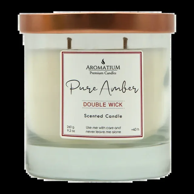 Aromatium Vonná svíčka Pure Amber se 2 knoty