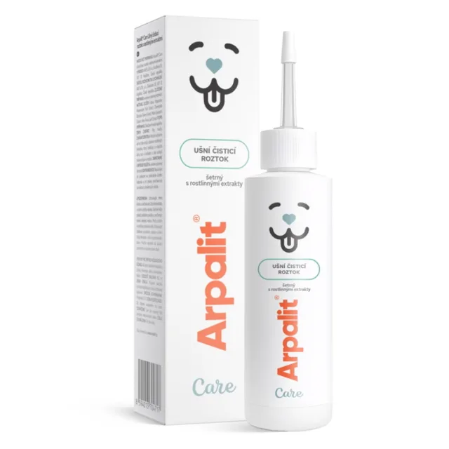 ARPALIT CARE Ušní čisticí roztok s rostlinými extrakty pro psy a kočky 100 ml