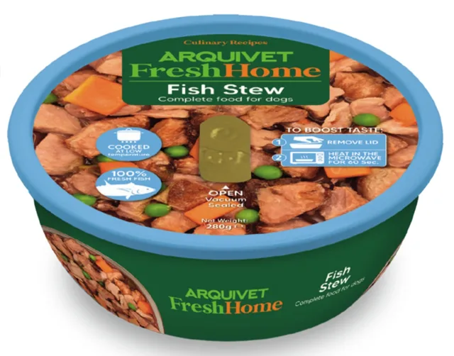 ARQUIVET Čerstvý domácí rybí guláš s tuňákem 280g monoproteinové mokré krmivo pro psy