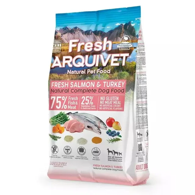ARQUIVET Fresh Polo-vlhké krmivo pro psy s lososem a krůtou2,5 kg
