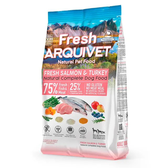 Arquivet Fresh Salmon & Turkey - 2,5 kg