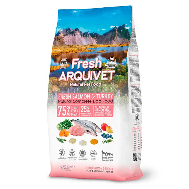 Arquivet Fresh Salmon & Turkey - výhodné balení: 2× 10 kg