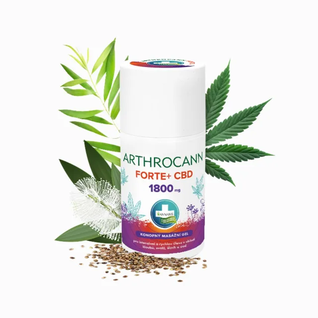 ARTHROCANN konopný masážní gel FORTE+ 1800 mg CBD - 90 ml - Annabis