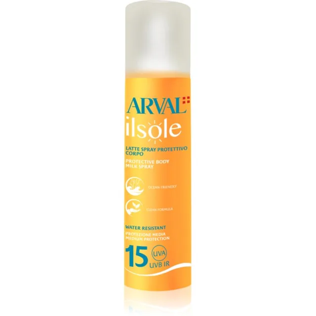 Arval IlSole Protective Body Milk Spray SPF 15 ochranné opalovací mléko ve spreji 200 ml