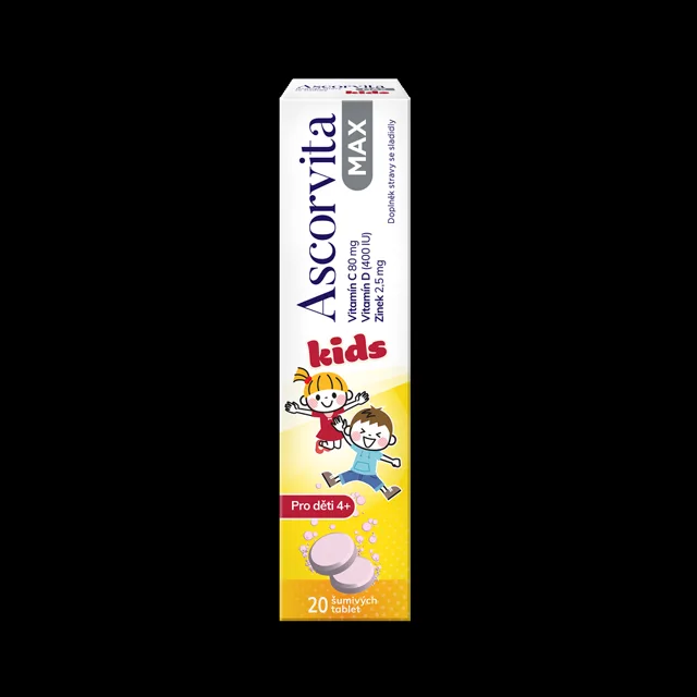 ASCORVITA Max Kids 20 šumivých tablet