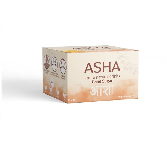 ASHA Pure Natural drink s cukrem 10x4g