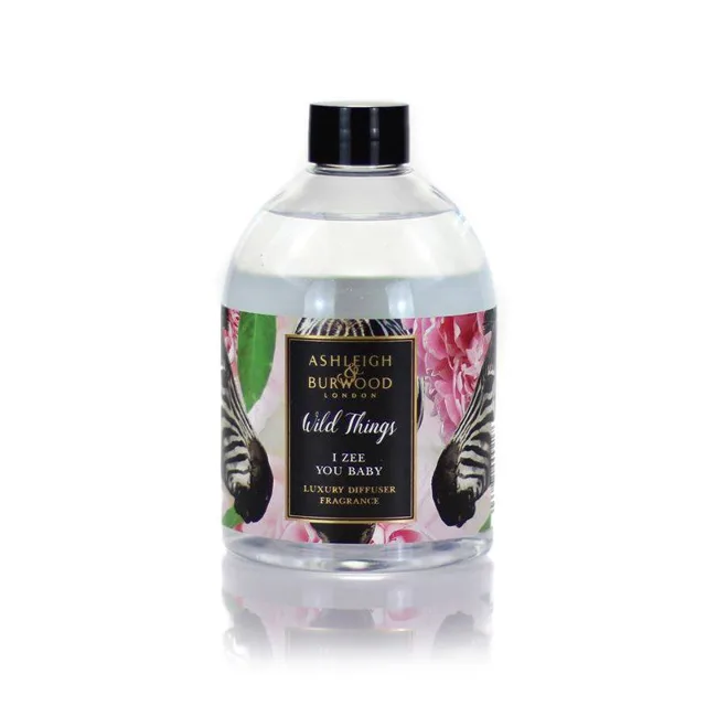 Ashleigh & Burwood London Náhradní náplň do difuzéru WILD THINGS - PEONY 500 ml, I ZEE YOU BABY