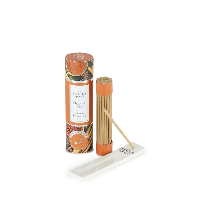 Ashleigh & Burwood London Sada vonných tyčinek mini s keramickým stojanem ORIENTAL SPICE 12 cm