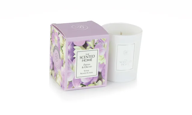 Ashleigh & Burwood London Vonná svíčka THE SCENTED HOME - FREESIA & ORCHID 70g