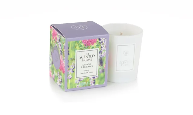 Ashleigh & Burwood London Vonná svíčka THE SCENTED HOME - LAVENDER & BERGAMOT 70g
