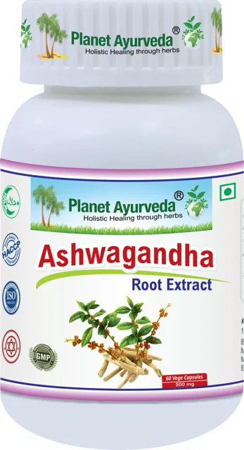Ashwagandha - 500 mg, 60 kapslí