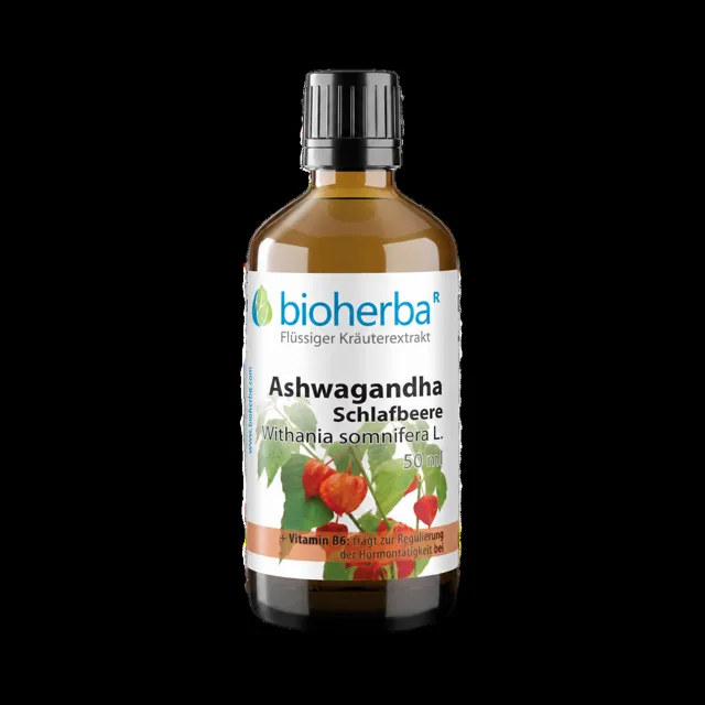 Ashwagandha kapky – tinktura – 50 ml – Bioherba
