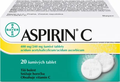 ASPIRIN C POR 400MG/240MG TBL EFF 20