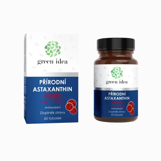 Astaxanthin forte 8 mg - 60 kapslí - Green idea