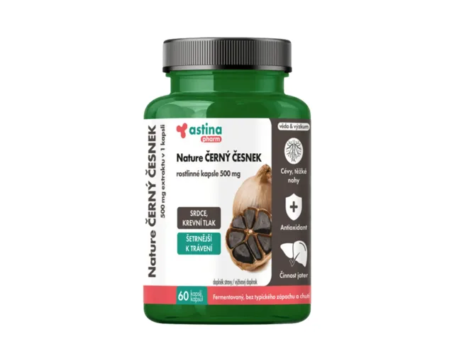 Astina Nature ČERNÝ ČESNEK 500 mg 60 kapslí