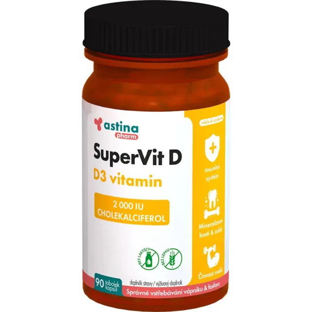 Astina Pharm SuperVit D3 vitamín 2000 IU kapsle 90 ks