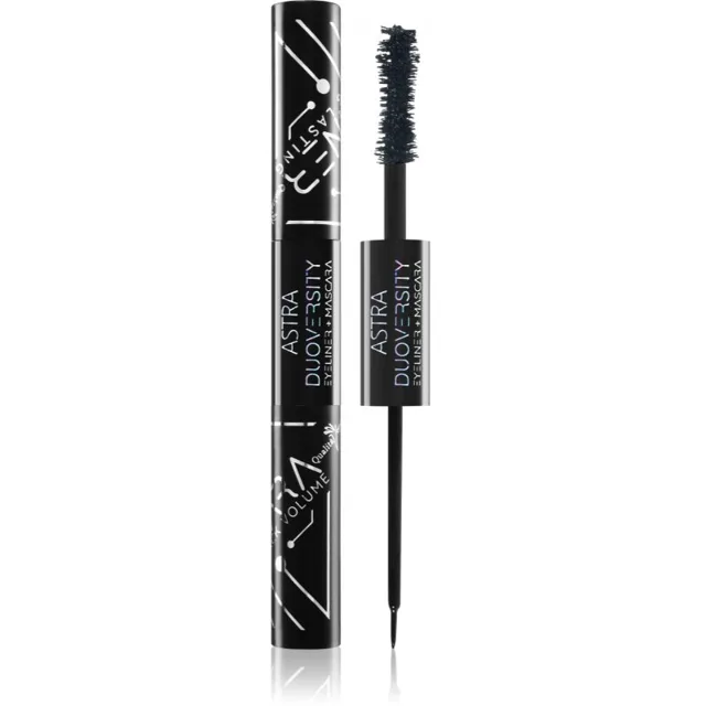 Astra Make-up Duoversity řasenka a oční linky 2 v 1 odstín 07 Black Mirror 2x3,5 ml