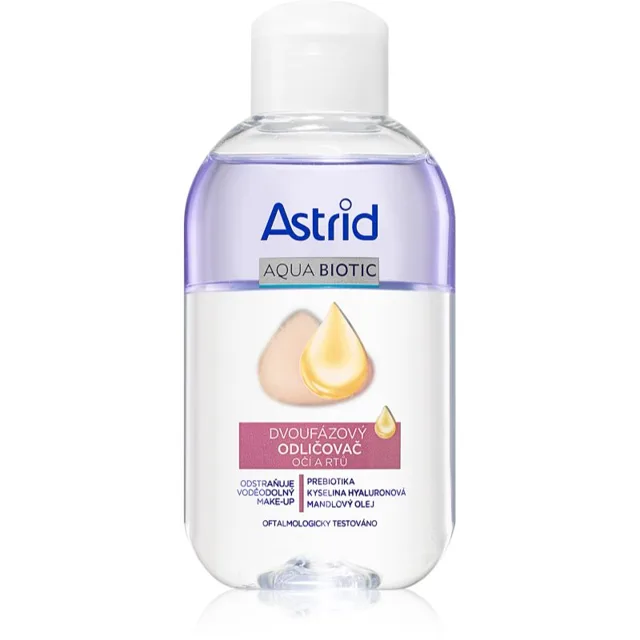 Astrid Aqua Biotic dvoufázový odličovač očí a rtů 125 ml