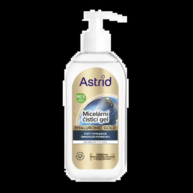 Astrid Čisticí micelární gel se zlatými proteiny Hyaluronic Gold 200 ml