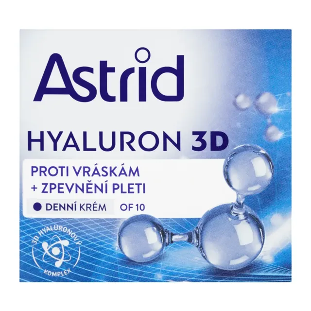 Astrid Denní krém proti vráskám Hyaluron 3D s SPF 10 50 ml