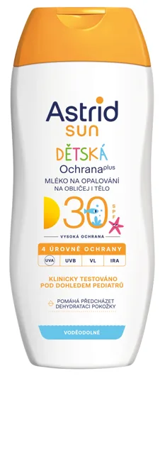 Astrid Dětské mléko na opalování SPF 30 Sun 200 ml