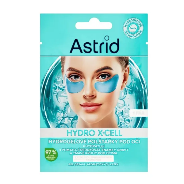 Astrid Hydrogelové polštářky pod oči Hydro X-Cell 2 ks